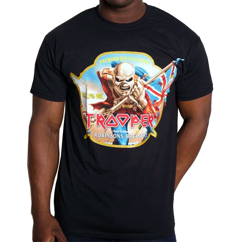 IRON MAIDEN - Official Trooper Robinsons Beer / T-Shirt / Men's