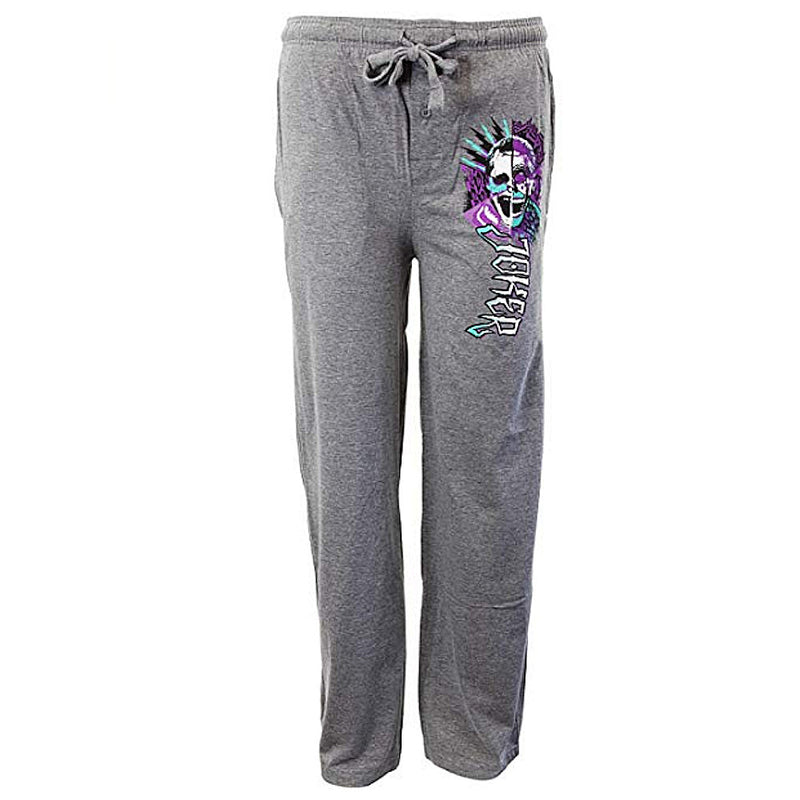 SUICIDE SQUAD - Official Joker Heather Gray Sleep Pants / Bottoms / Men's