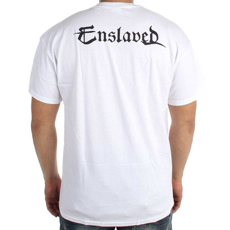 ENSLAVED - Official There In Time White / Back Print / T-Shirt / Men's