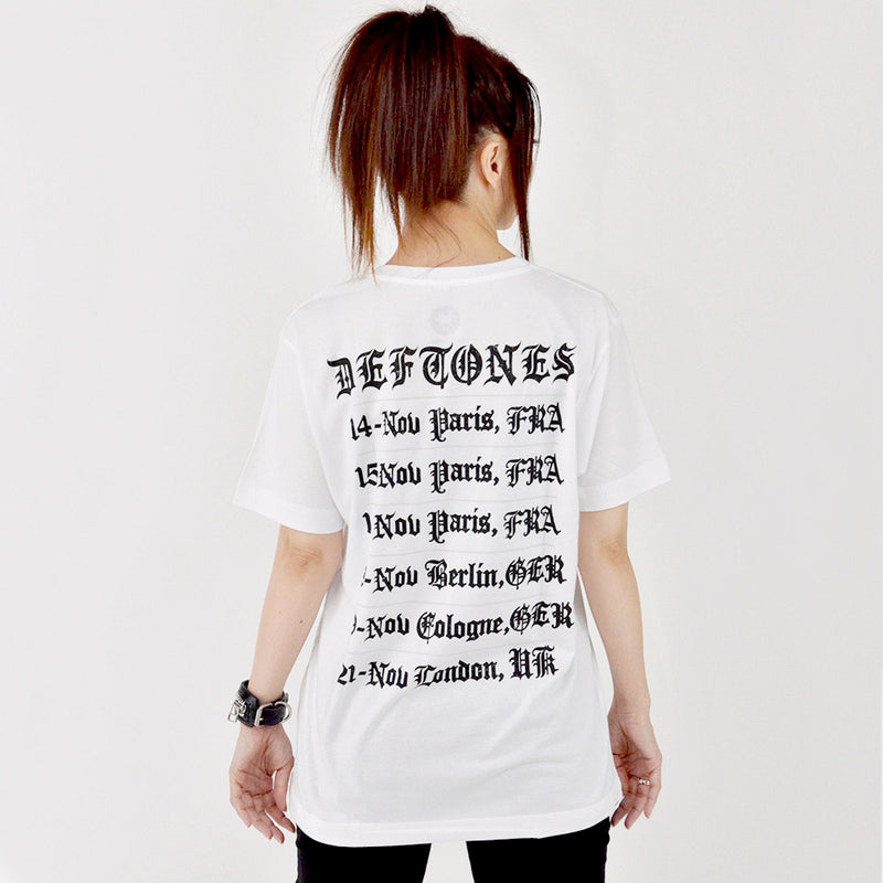 DEFTONES - Official There 2015 European Tour / Back Print / T-Shirt / Men's