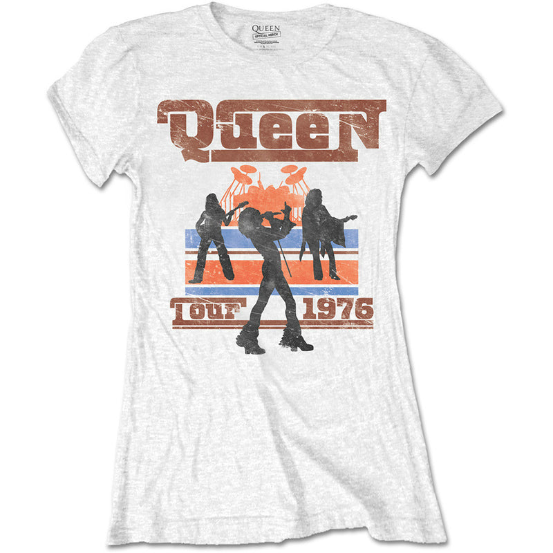 QUEEN - Official 1976 Tour Silhouettes / T-Shirt / Women's