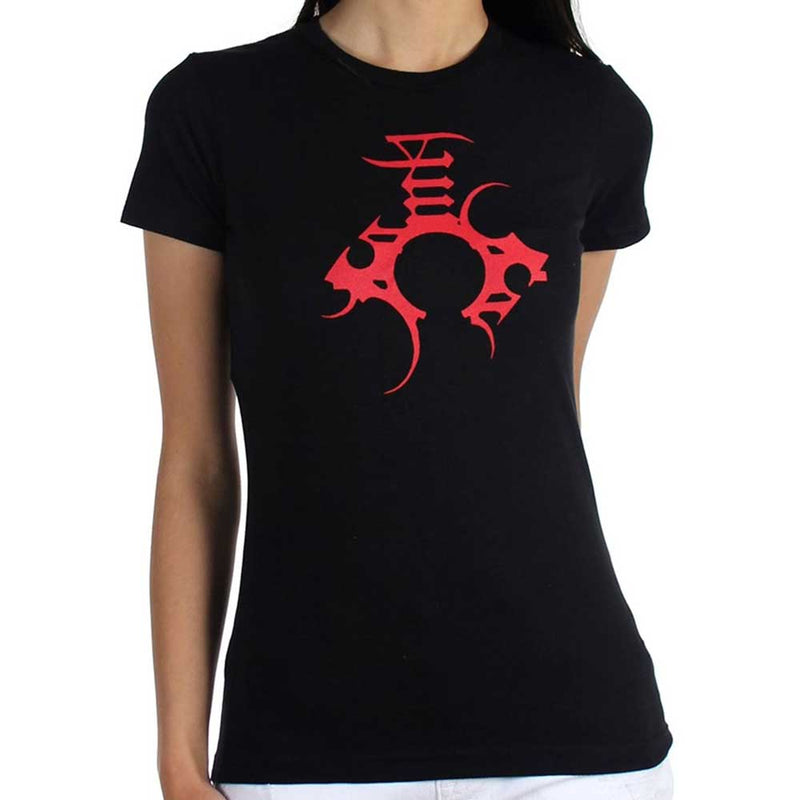 ENSLAVED - Official There Red Logo & Symbols / Back Print / T-Shirt / Women's