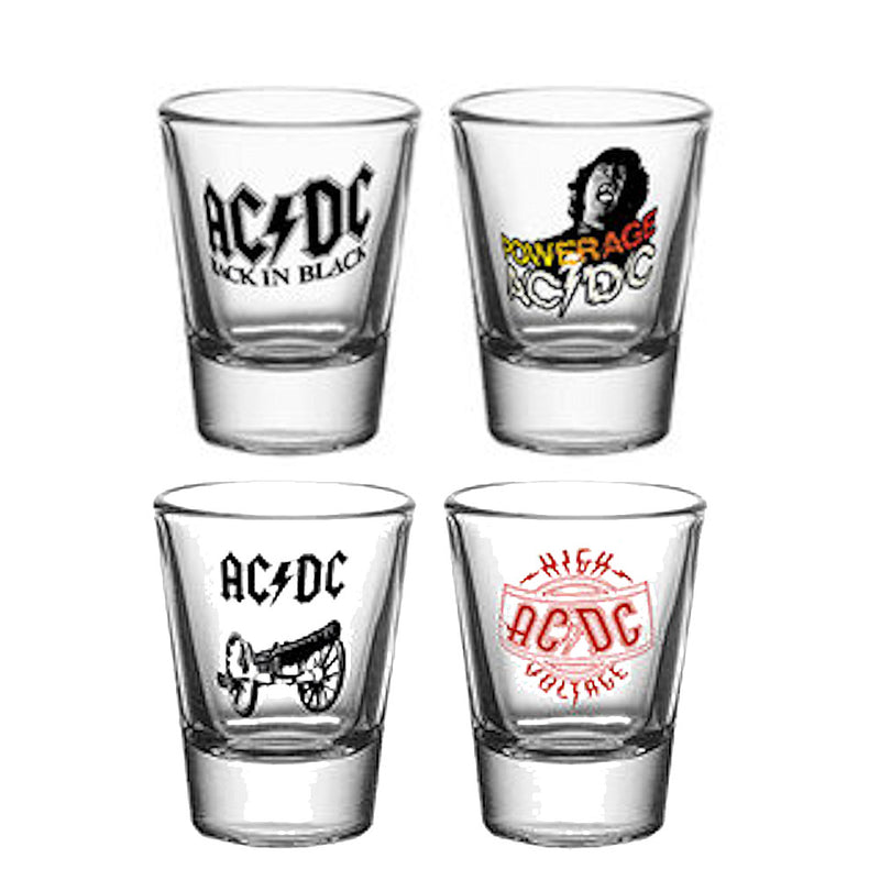 AC/DC - Official Mix / Shot Glass, Set Of 4 / Glasses & Tableware