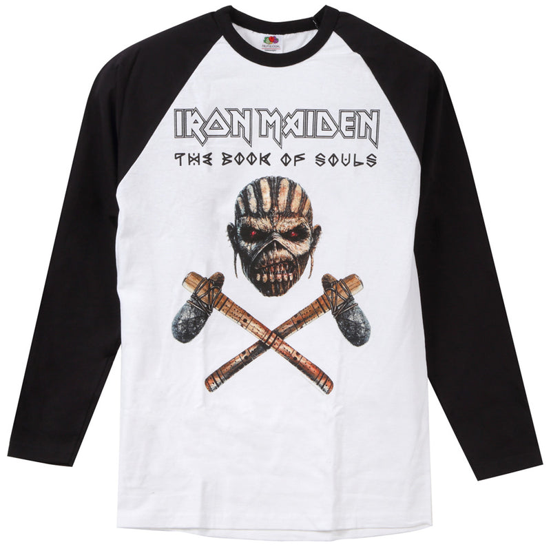 IRON MAIDEN - Official Axe Colour Raglan / Long Sleeves / T-Shirt / Men's