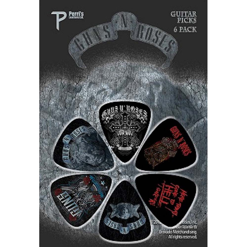 GUNS N ROSES - Official Gnr 6-Sheet Set / Guitar Pick