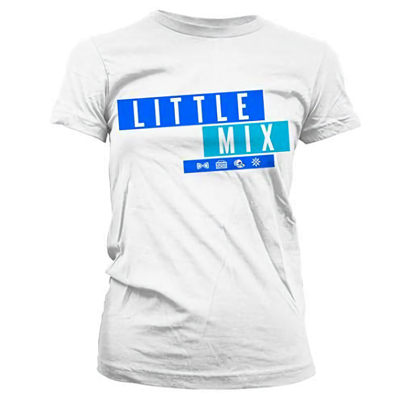 LITTLE MIX - Official Dark Multi Blue Logo / T-Shirt / Women's