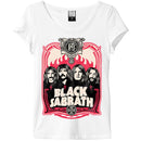 BLACK SABBATH - Official White / Amplified (Brand) / T-Shirt / Women's