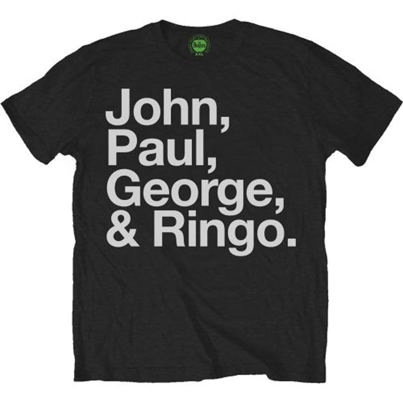 THE BEATLES - Official John, Paul, George & Ringo / T-Shirt / Men's