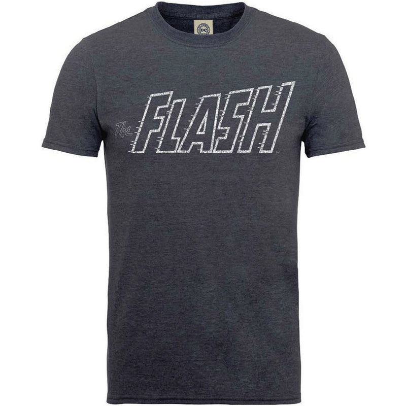 DC COMICS - Official Originals Flash Crackle Logo / T-Shirt / Men's