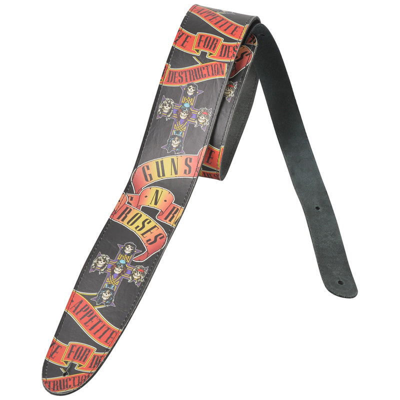 GUNS N ROSES - Official Appetite For Destruction / Leather / Guitar Strap