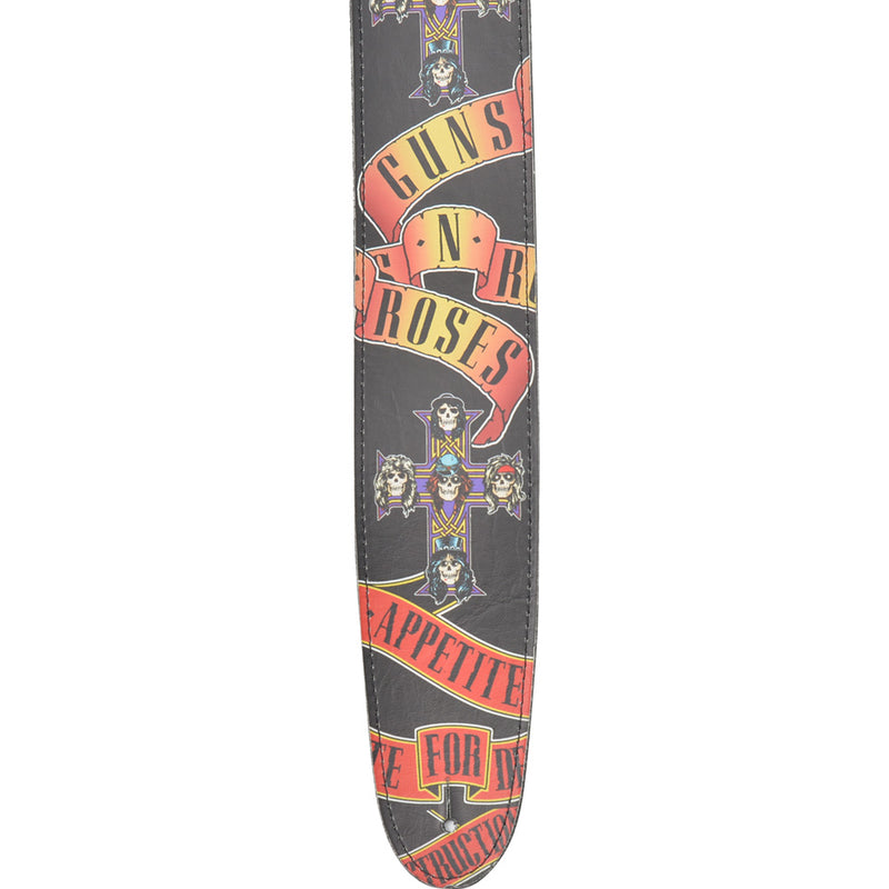 GUNS N ROSES - Official Appetite For Destruction / Leather / Guitar Strap