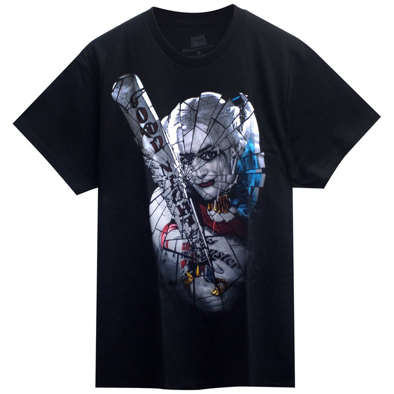 SUICIDE SQUAD - Official Harley Shattered Glass / T-Shirt / Men's