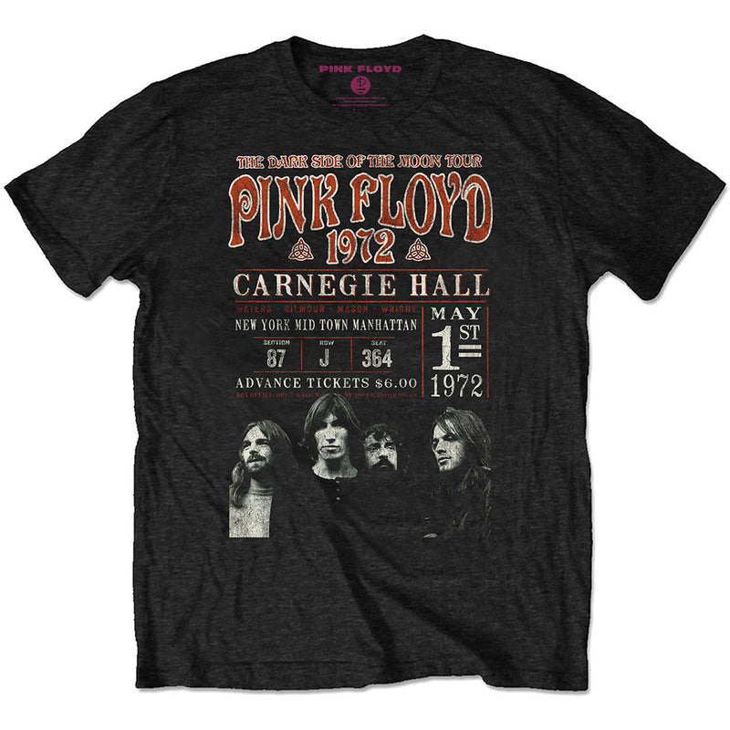 PINK FLOYD - Official Carnegie '72 / Eco-Tee / T-Shirt / Men's