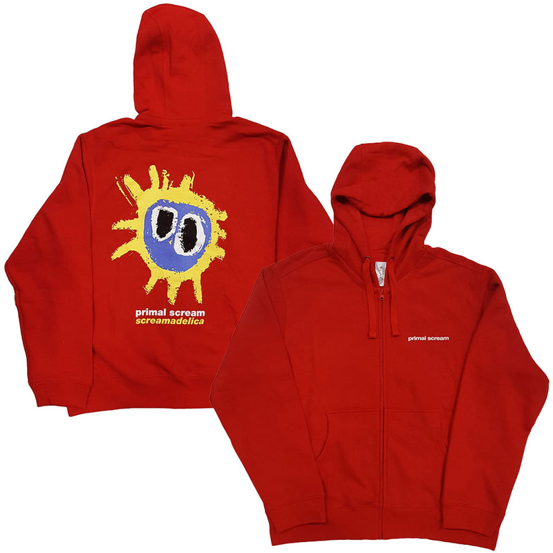 PRIMAL SCREAM - Official Screamadelica / Zip / Back Print / Hoodie & Sweatshirt / Men's