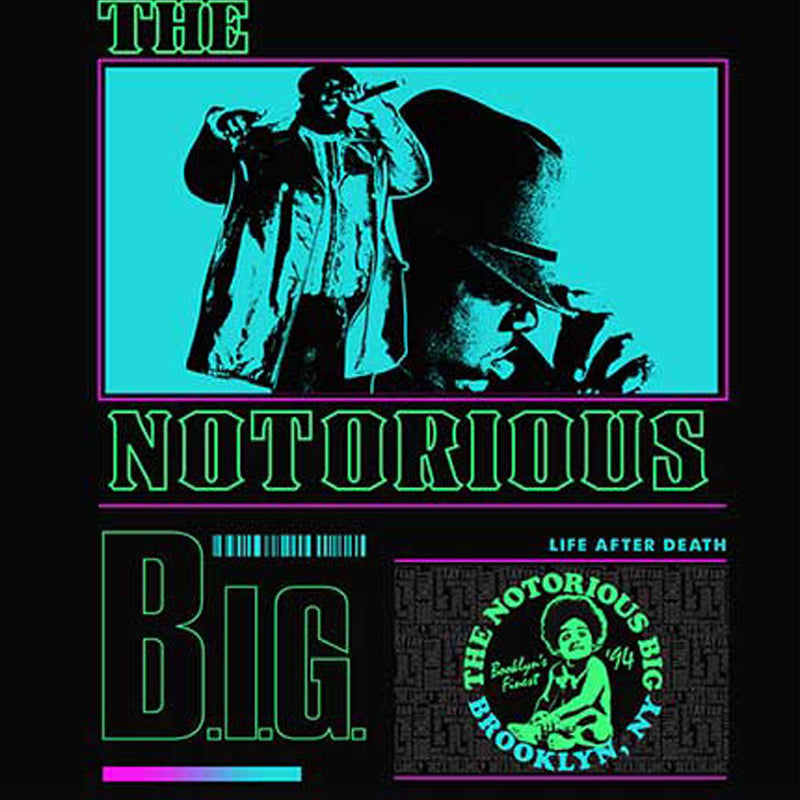 NOTORIOUS BIG - Official Life After Death Neon / T-Shirt / Men's