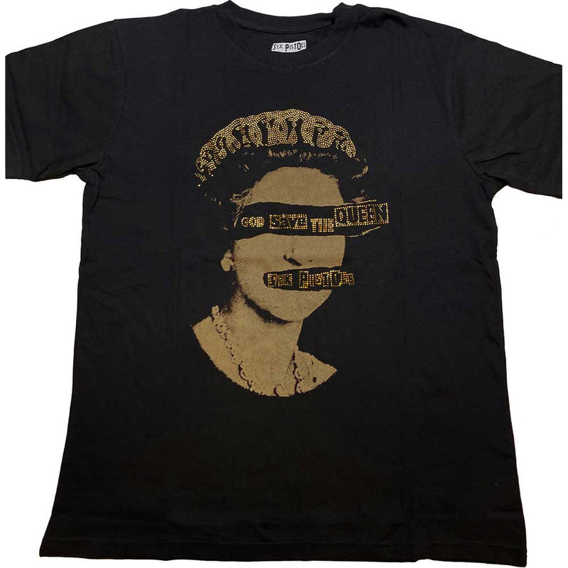 SEX PISTOLS - Official God Save The Queen / Diamante (Brand) / T-Shirt / Men's